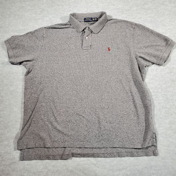 Polo Ralph Lauren Shirt Mens 2XL Gray Golf Performance High Low Slit Popover - Picture 1 of 8